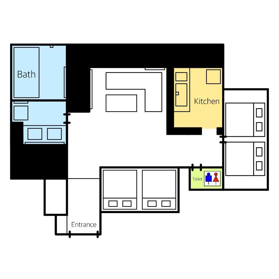 Grand Base Hakata Gofuku Aparthotel Fukuoka  Buitenkant foto