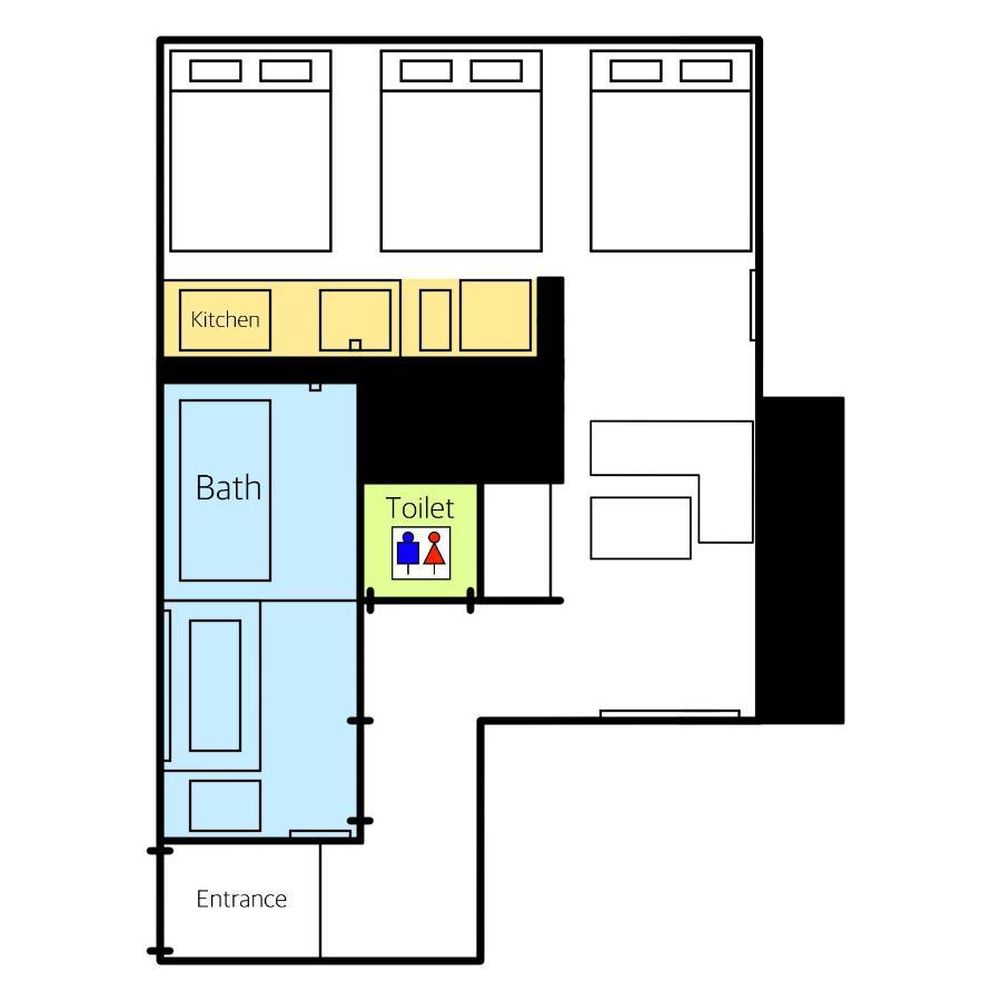 Grand Base Hakata Gofuku Aparthotel Fukuoka  Buitenkant foto